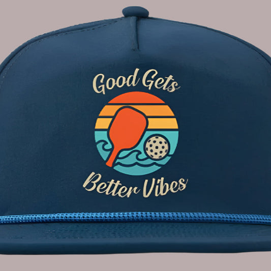 Blue Good Gets Better Vibes Performance Hat