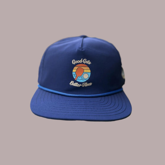 Blue Good Gets Better Vibes Performance Hat