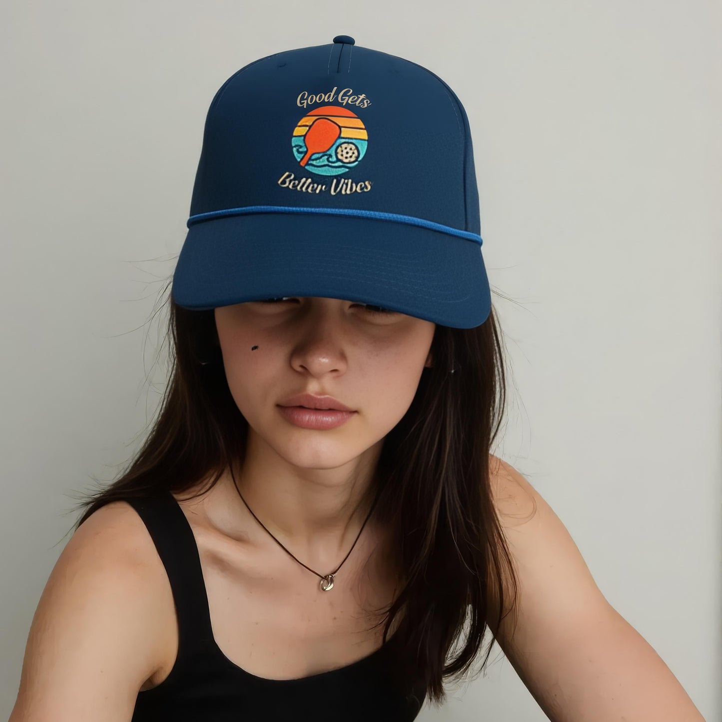 Blue Good Gets Better Vibes Performance Hat