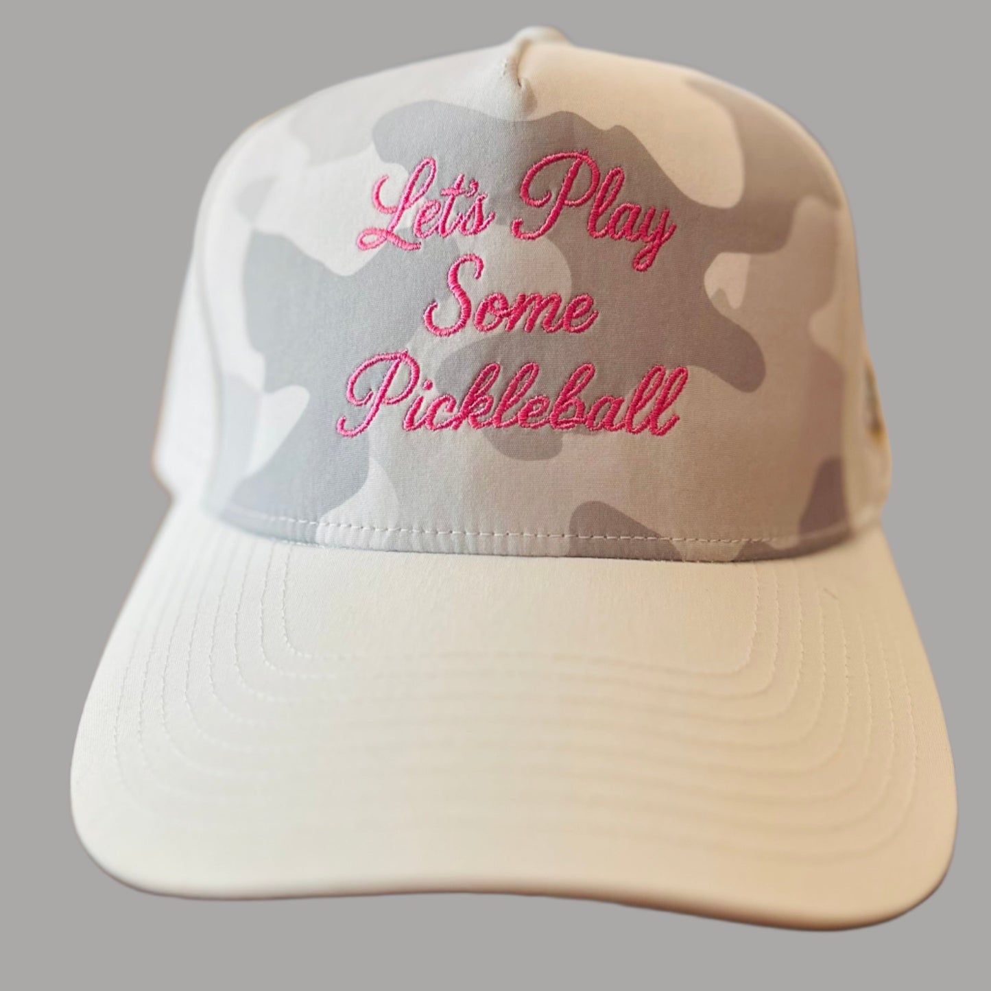 Snow Camo "Let's Play Some Pickleball" Performance Hat
