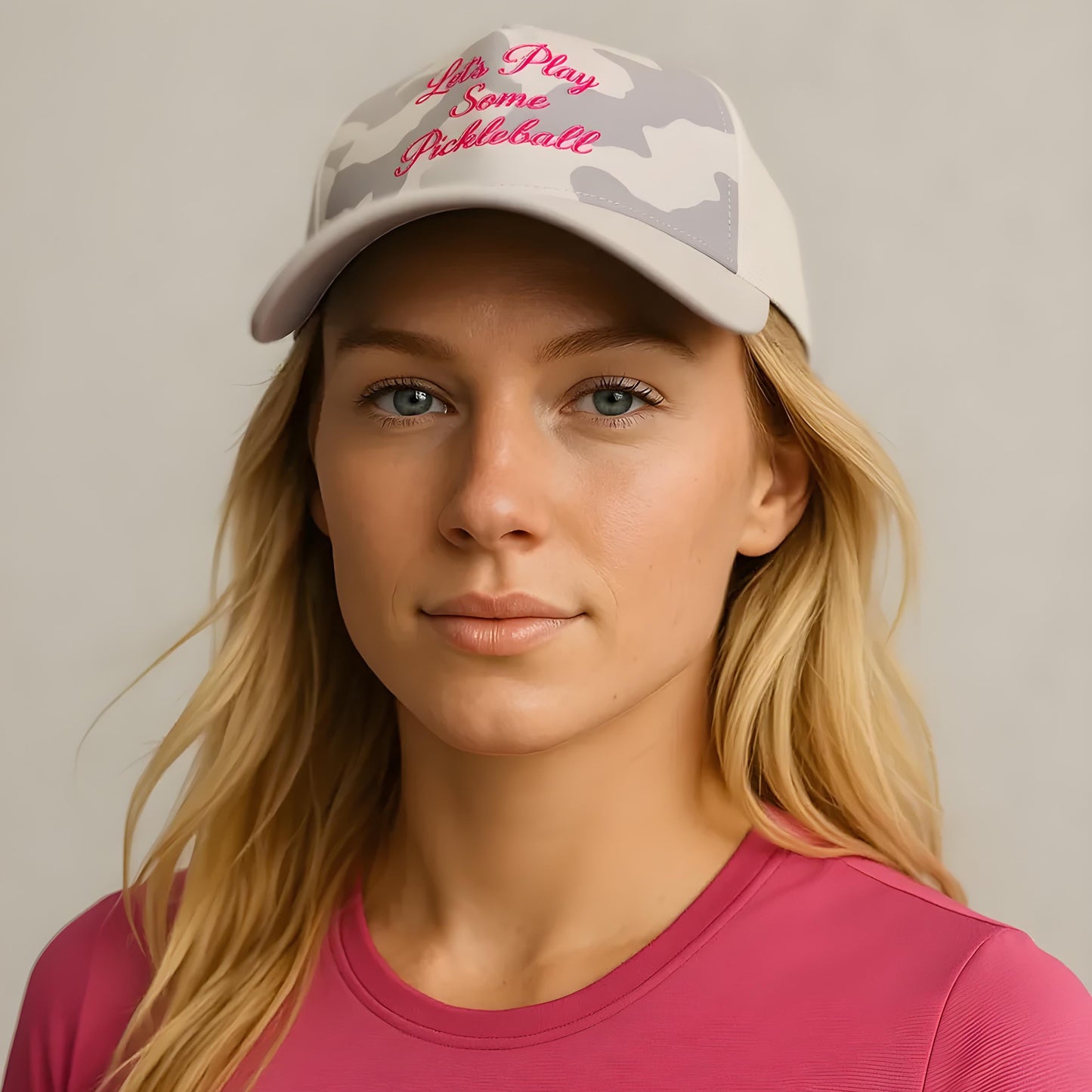 Snow Camo "Let's Play Some Pickleball" Performance Hat