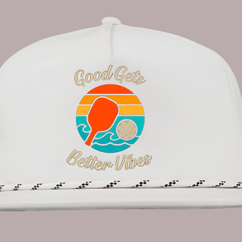 White Good Gets Better Vibes Performance Hat