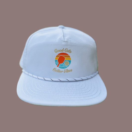 White Good Gets Better Vibes Performance Hat