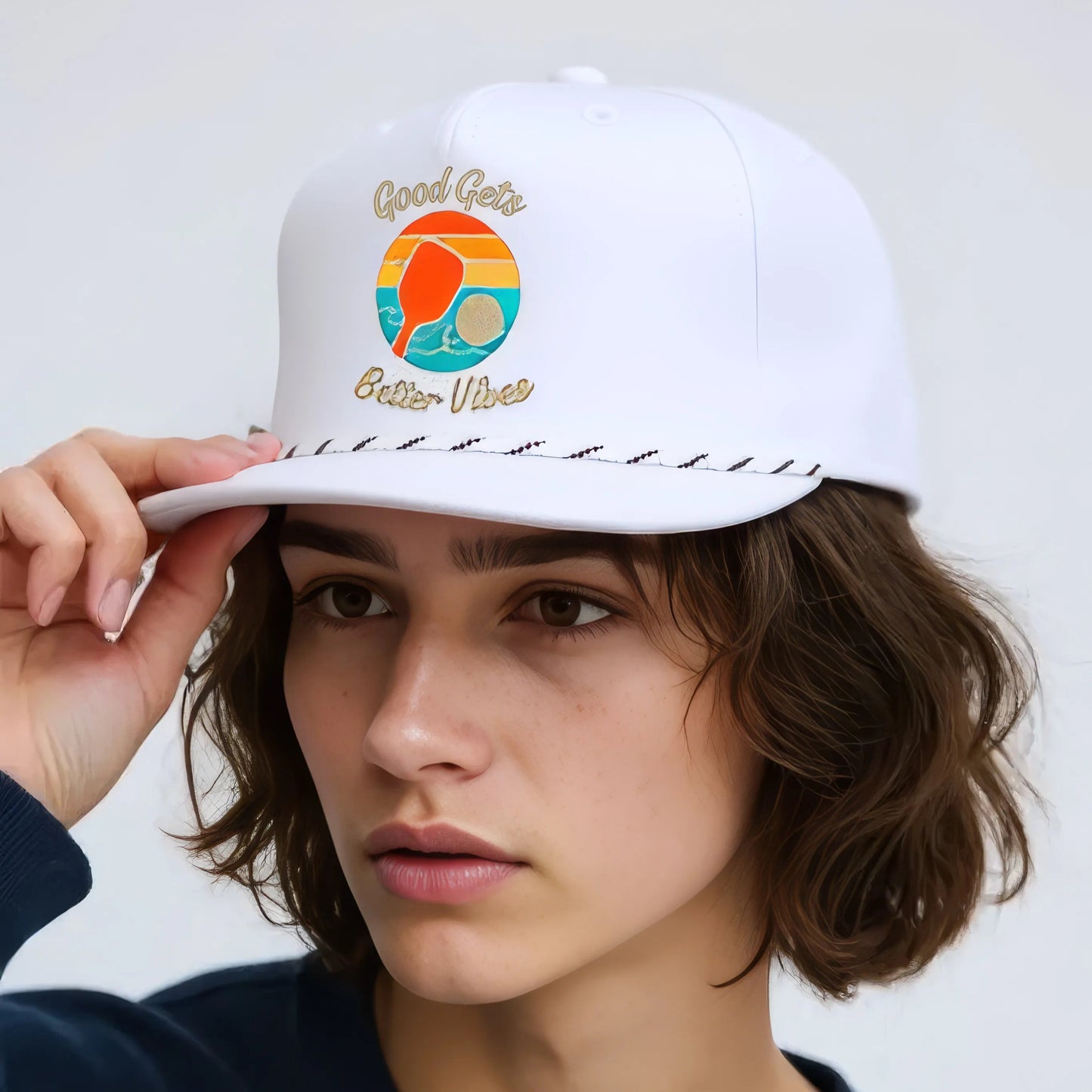 White Good Gets Better Vibes Performance Hat